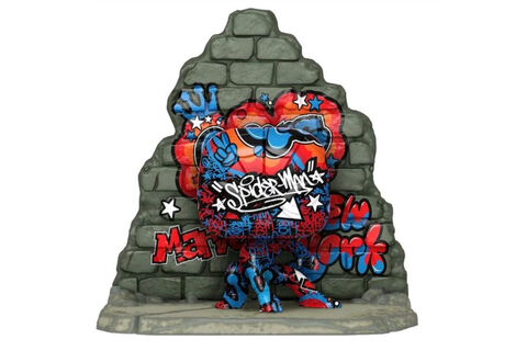 Figurine Funko Pop! N°762 - Marvel Deluxe - Spider-man(graffiti Deco)